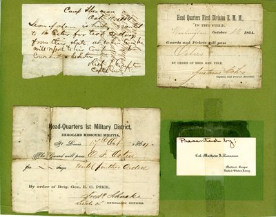 Inclut deux laissez-passer militaires et une permission - Rien J. Compton